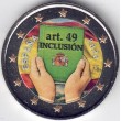 2026. 2 Euros España. Inclusion color