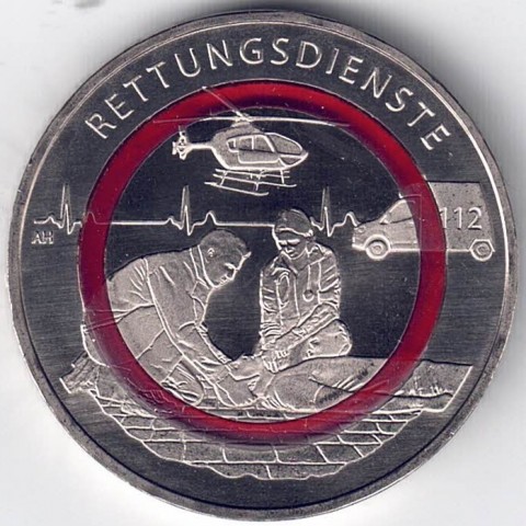 2026. 10 euros Alemania. Servicios de rescate