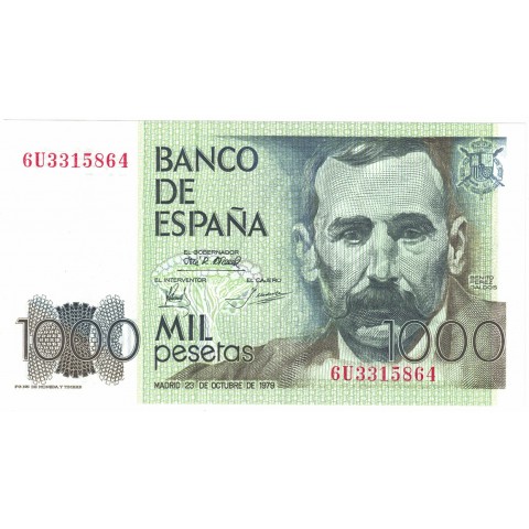 1979. 1000 Ptas Benito Pérez Galdós