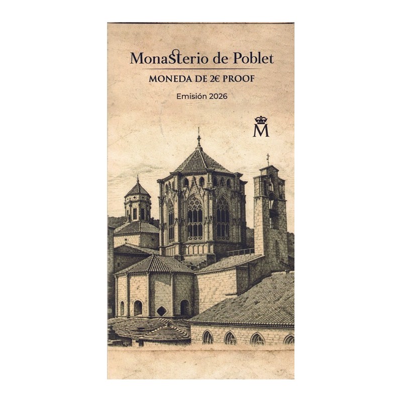2026. 2 Euros España. Poblet proof