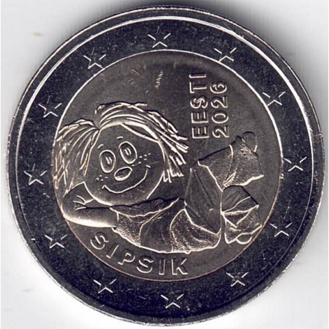 2026. 2 Euros Estonia. Sipsik
