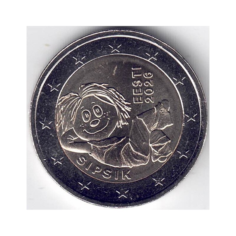 2026. 2 Euros Estonia. Sipsik