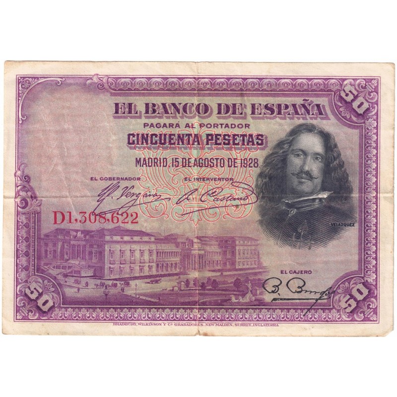 1928. 50 Ptas Velazquez