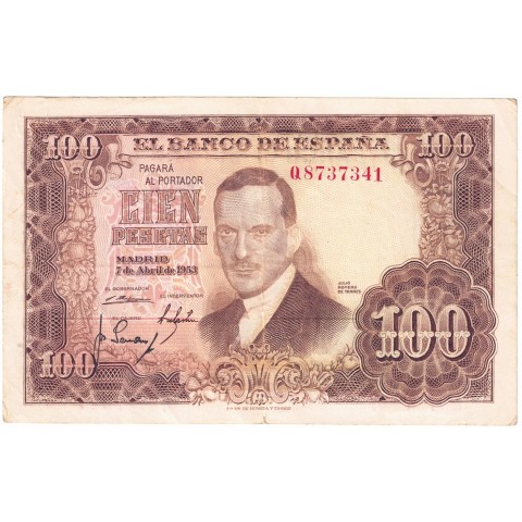 1953. 100 Ptas Julio Romero de Torres