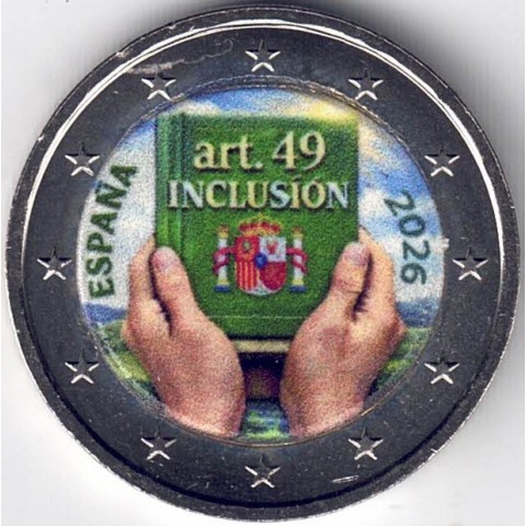 2026. 2 Euros España. Inclusion color mod 4