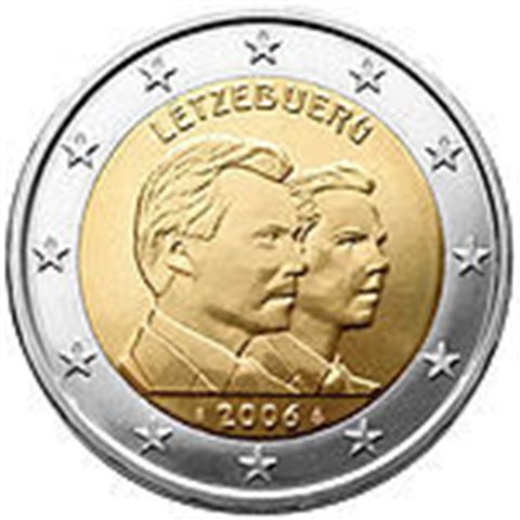 2006. 2 Euros Luxemburgo "Duque Guillermo"