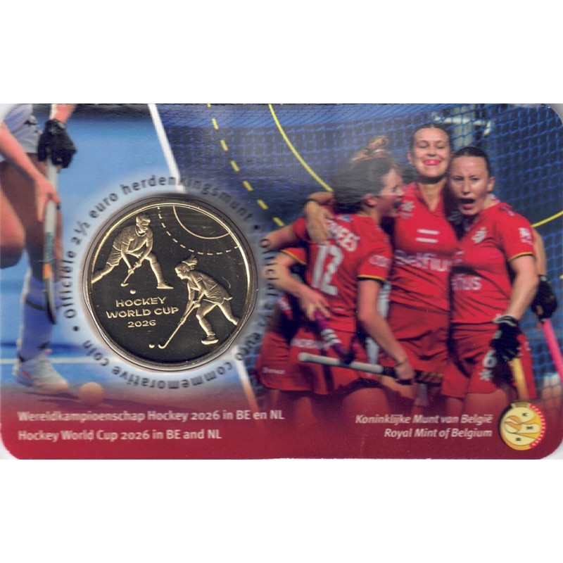 2026. 2.5 Euros Belgica. Hockey