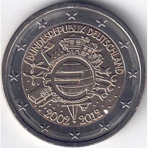 2012. 2 Euros Alemania A-Berlin "X Aniversario"