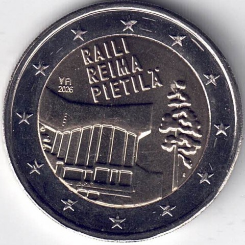 2026. 2 Euros Finlandia. Raili y Reima