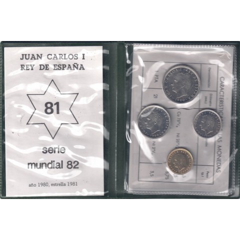 1980*81. Cartera pesetas Juan Carlos I. Mundial
