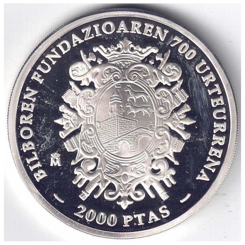 2000.700 Aniversario de la Villa de Bilbao. 2000 Ptas