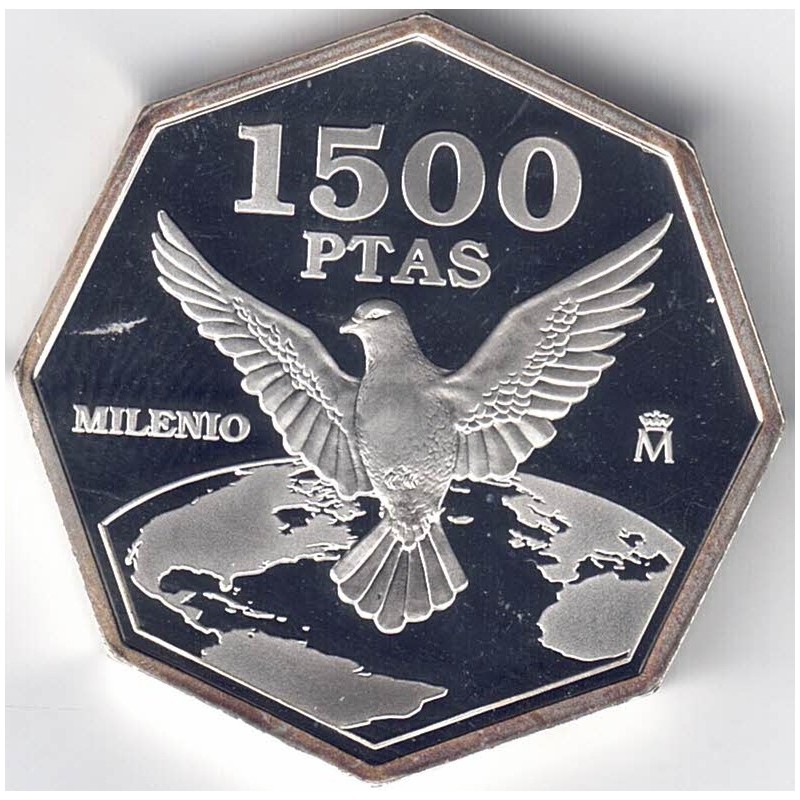 2000. Cambio Milenio. 1500 Ptas "Paz"