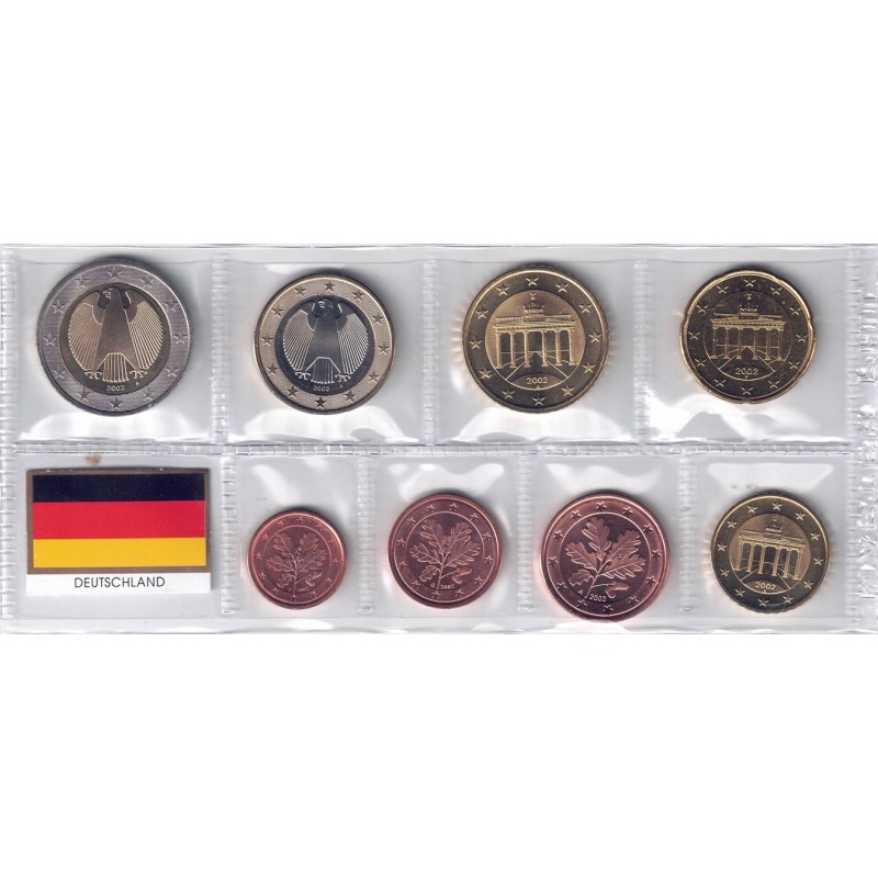 2002. Tira euros Alemania. Cecas mezcladas
