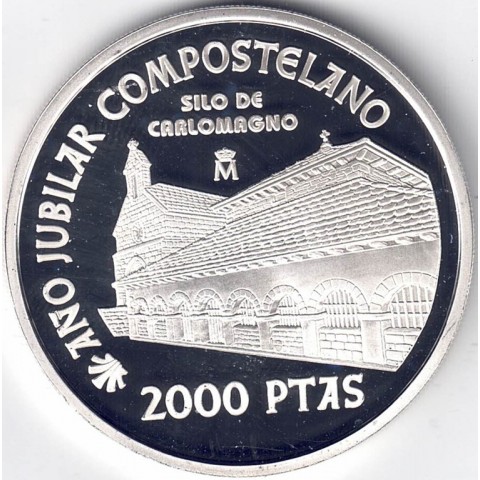 1999. 2000 Ptas Xacobeo. Carlomagno