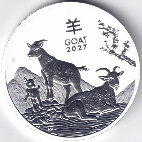 2027. Onza Australia. Calendario Cabra