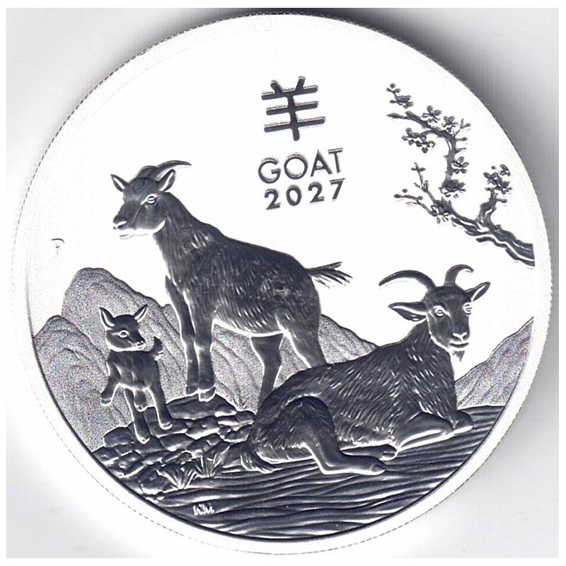 2027. Onza Australia. Calendario Cabra