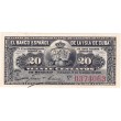 1897. 20 Centavos de Peso Banco Español de Cuba