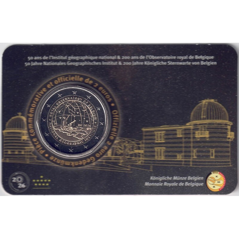 2026. 2 Euros Belgica. Observatorio