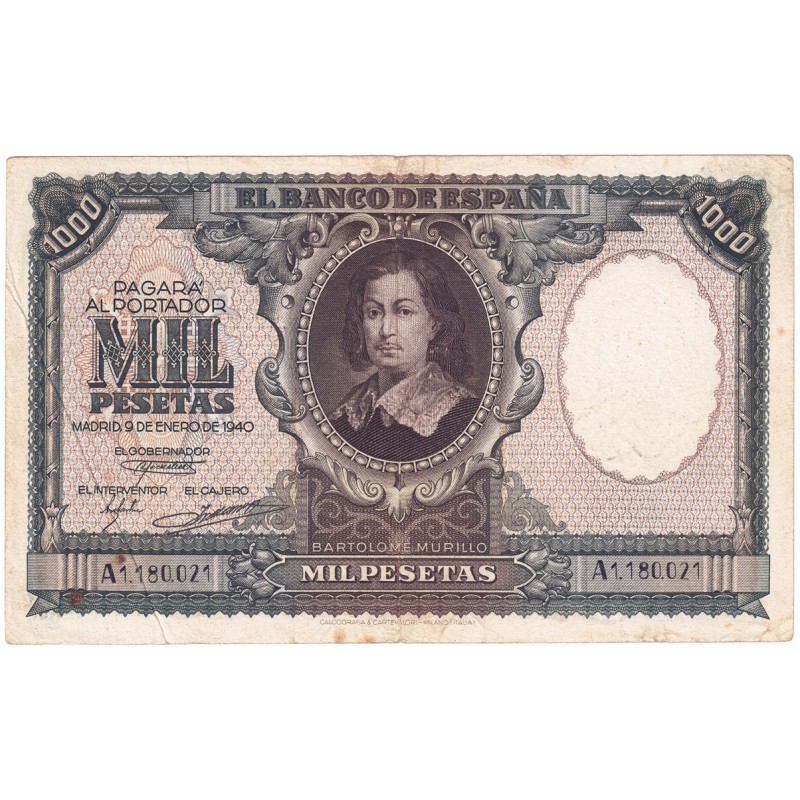1940. 1000 Ptas Bartolomé Murillo