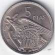 1957*65. 5 Pesetas Franco