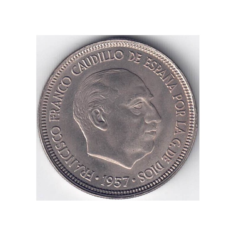 1957*66. 5 Pesetas Franco