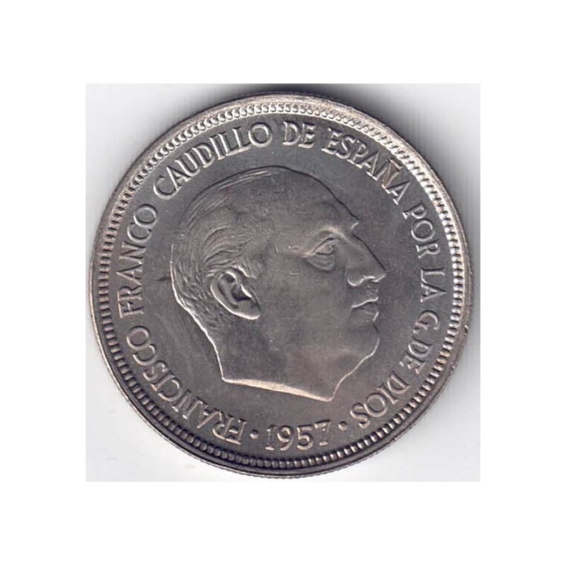 1957*67. 5 Pesetas Franco