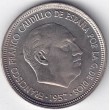 1957*67. 5 Pesetas Franco