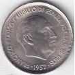 1957*58. 25 Pesetas Franco