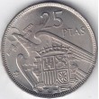1957*66. 25 Pesetas Franco