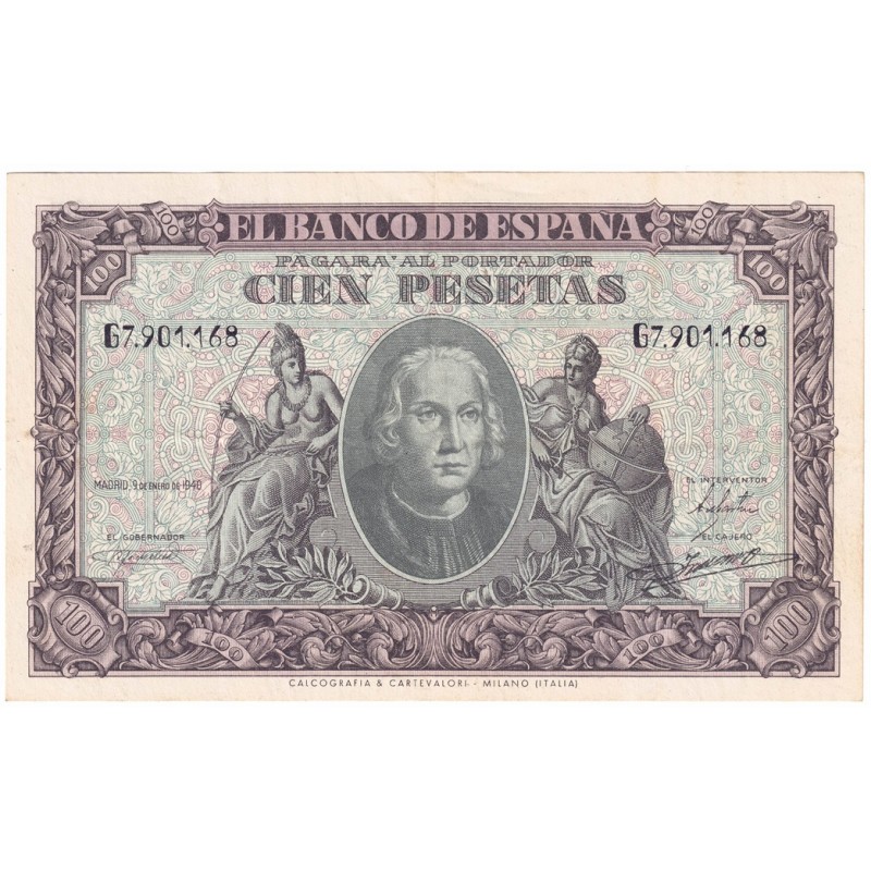 1940. 100 Ptas Colón