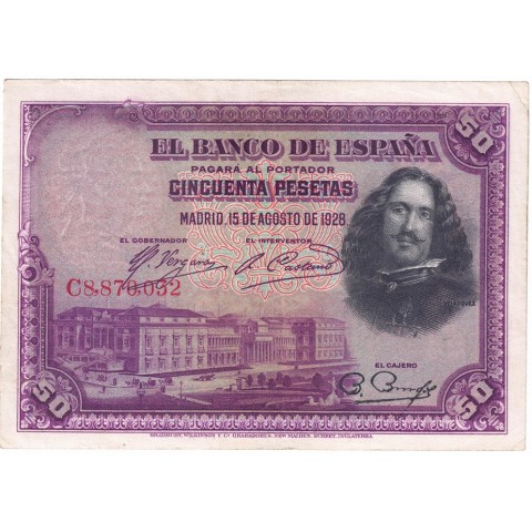 1928. 50 Ptas Velazquez