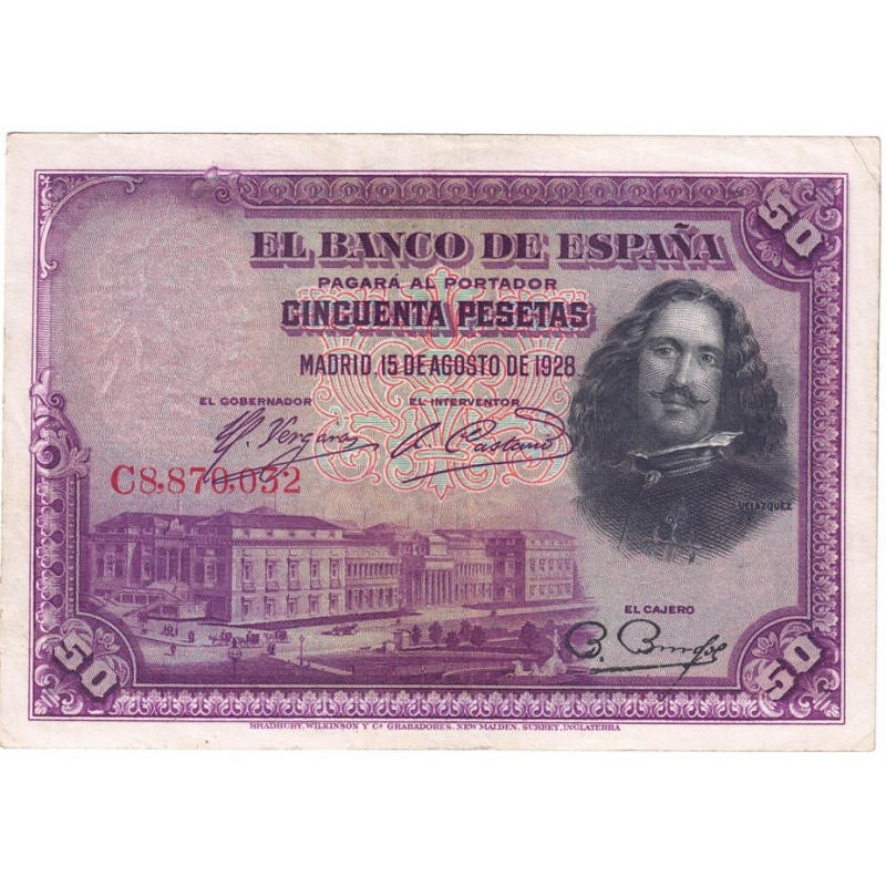 1928. 50 Ptas Velazquez