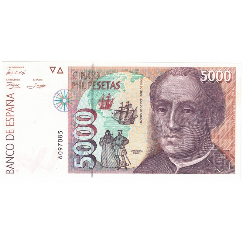 1992. 5000 Ptas Colón