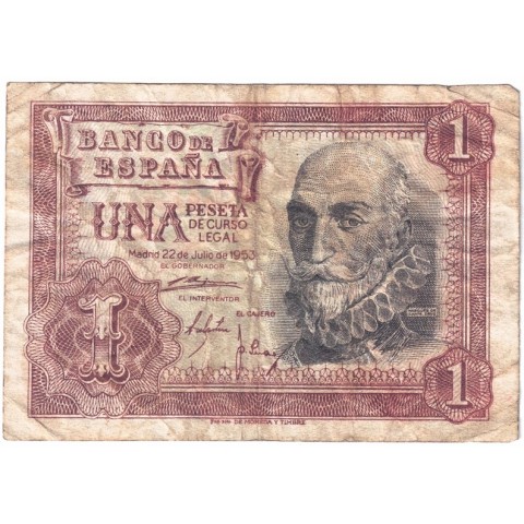 1953. 1 Pta Marqués de Santa Cruz