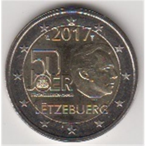 2017. 2 Euros Luxemburgo "Servicio Militar"