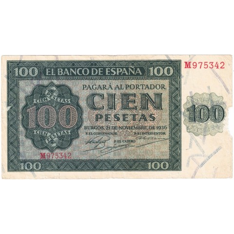 1936. 100 Ptas Burgos