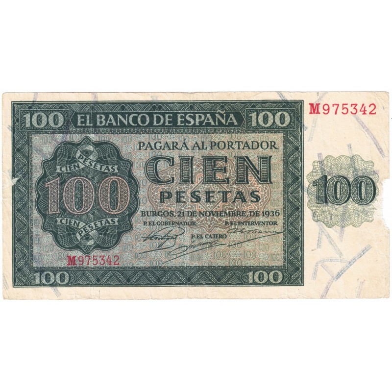 1936. 100 Ptas Burgos