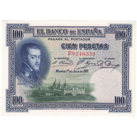 1925. 100 Ptas Felipe II