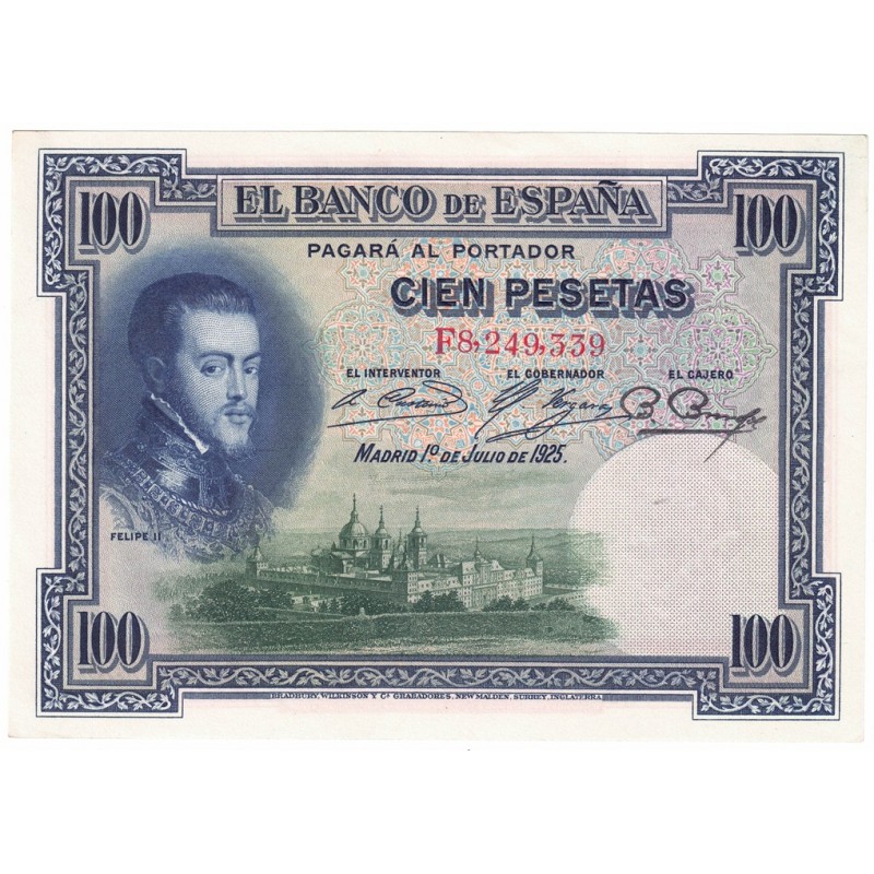 1925. 100 Ptas Felipe II