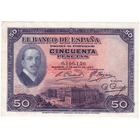 1927. 50 Ptas Alfonso XIII