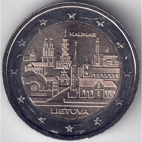 2026. 2 Euros Lituania. Kaunas