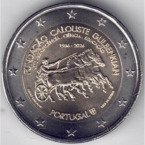 2026. 2 Euros Portugal. Calouste Gulbekian