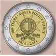 2014. 2 Euros Malta "Aniv. Policia"