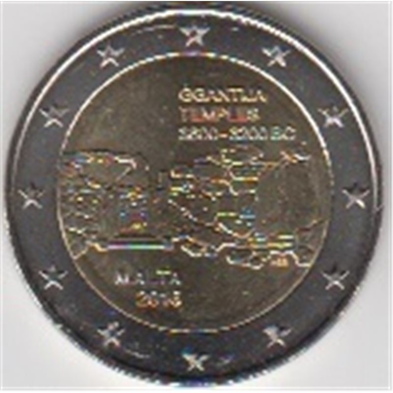 2016. 2 Euros Malta "Templos"