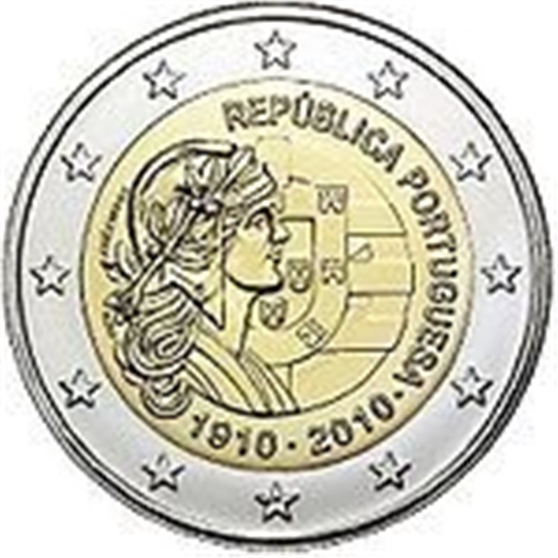 2010. 2 Euros Portugal "Centenario República"