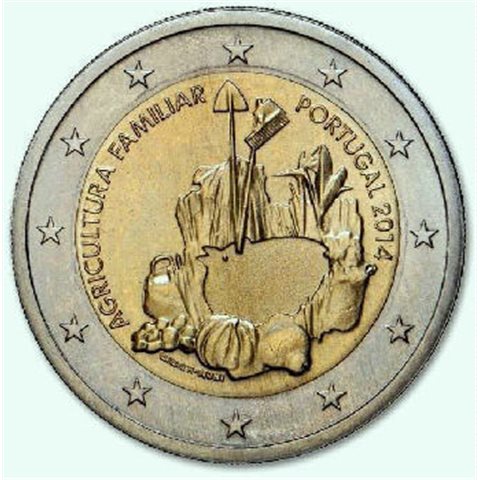 2014. 2 Euros Portugal "Agricultura"