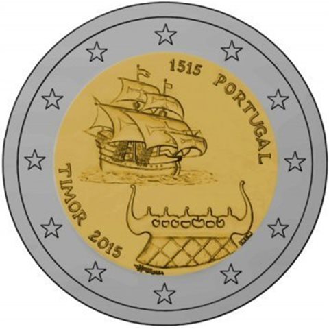 2015. 2 Euros Portugal "Timor"