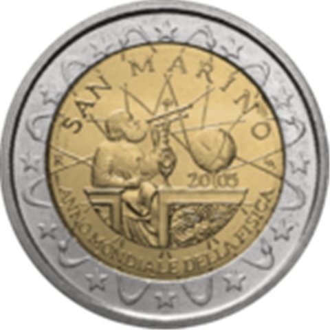 2005. 2 Euros San Marino "Física"