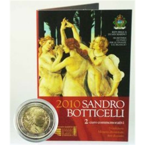2010. 2 Euros San Marino "Boticelli"