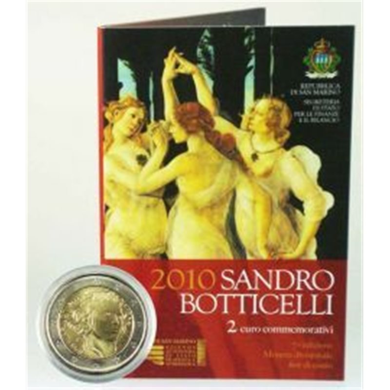 2010. 2 Euros San Marino "Boticelli"